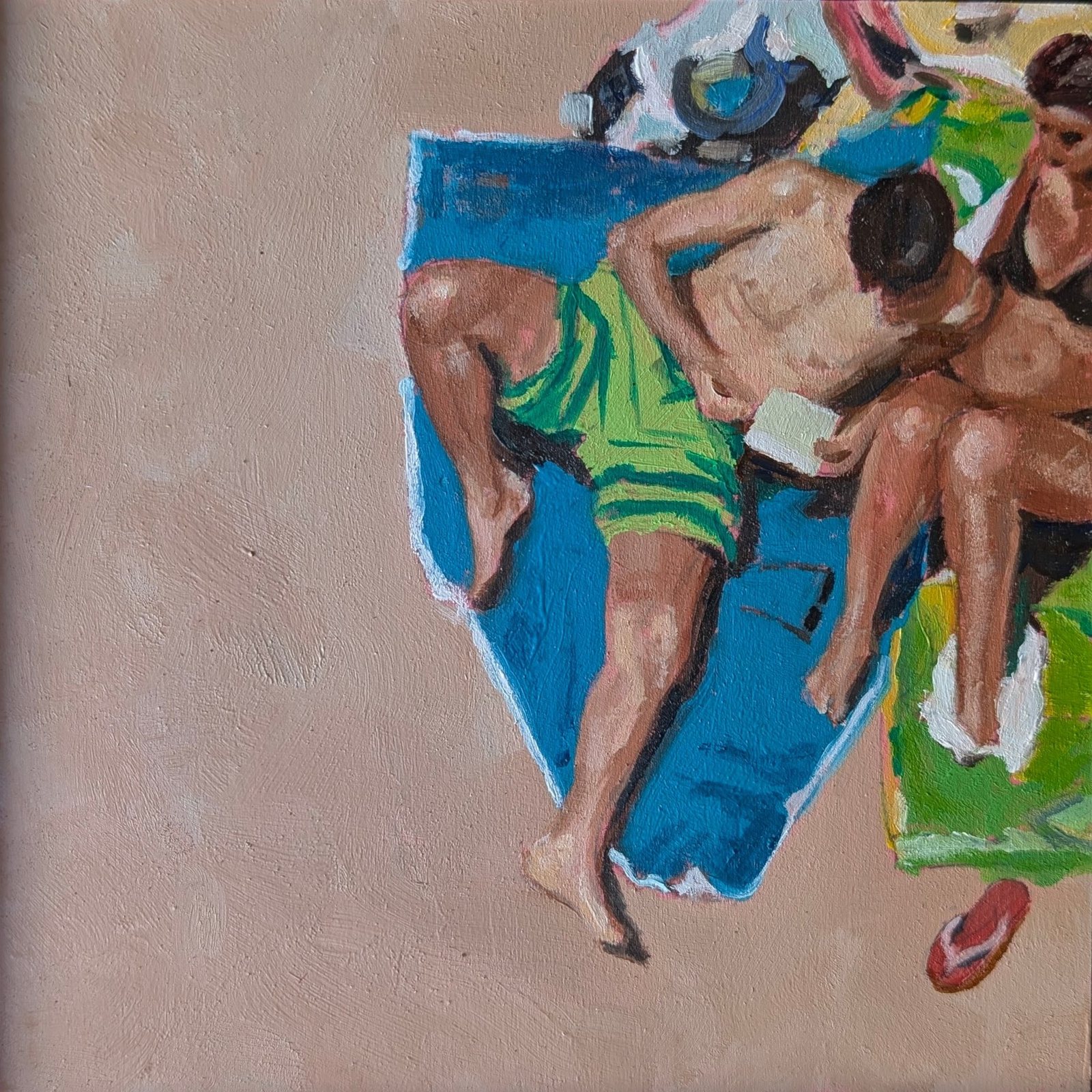 Beach Couple: the painting