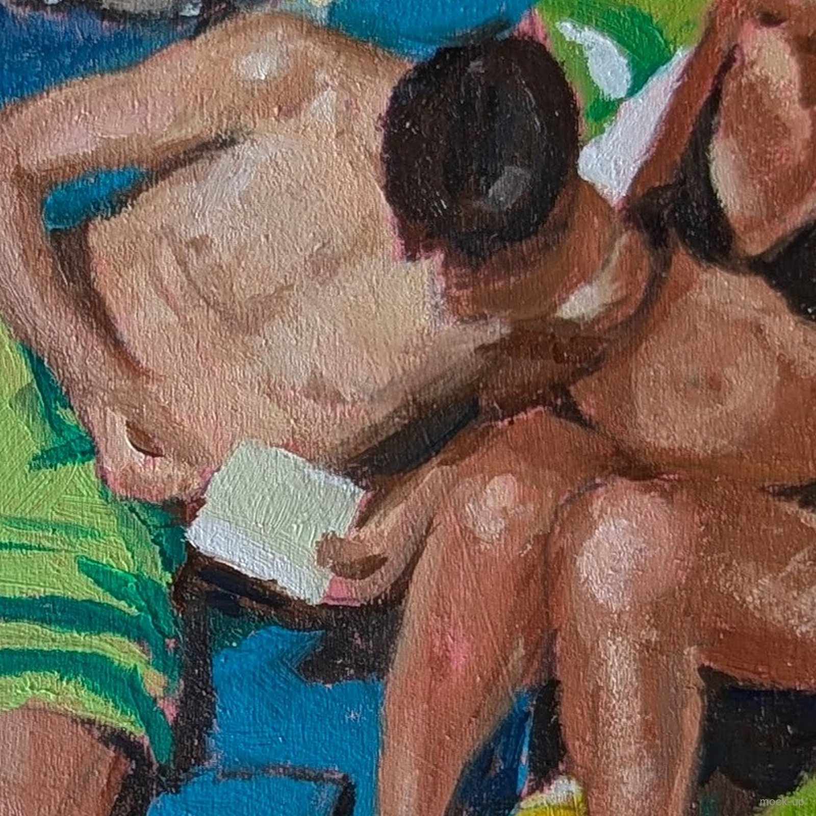 Beach Couple: detail, the book