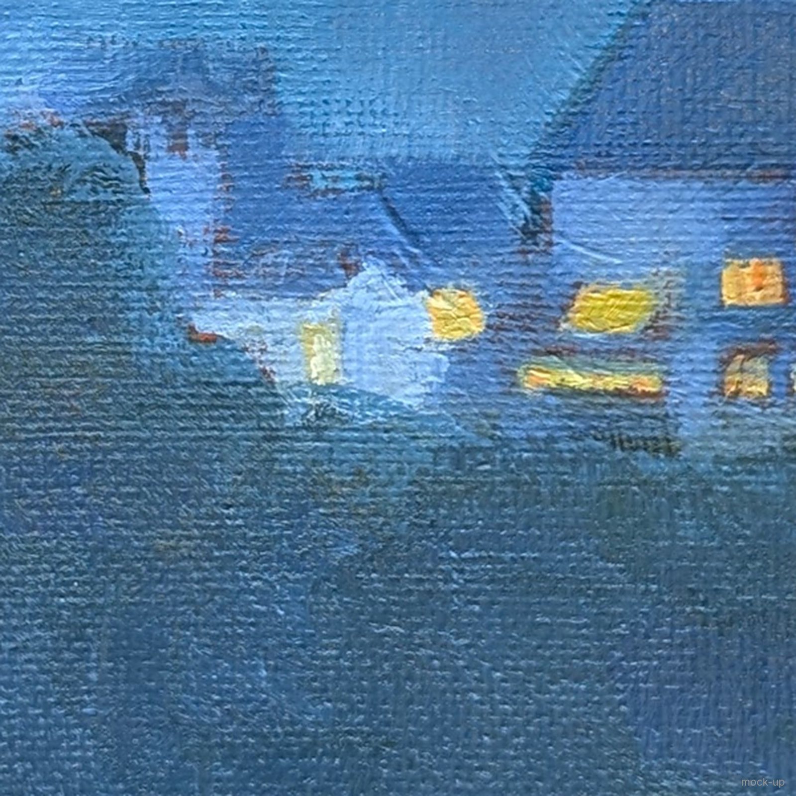 Welsh House: detail, lights further down the hill